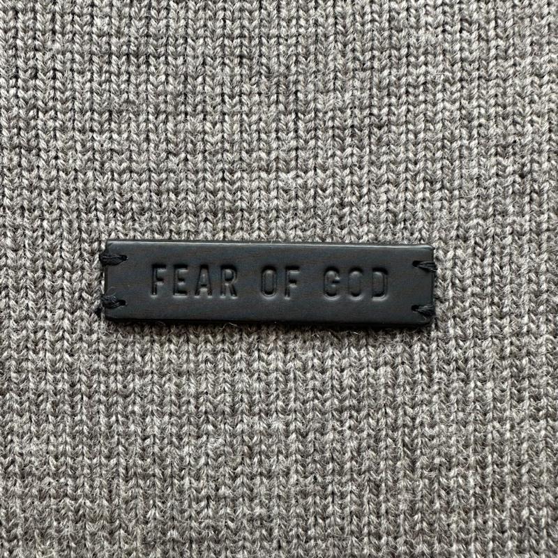 フィアーオブゴッド Fear of God ニット、セーター 長袖 Eternal Merino Knit Crewneck バージン ウール クルー ネック ニット XL 灰 / グレー / gray X ベージュ / ベージュ / beige メンズ USED 古着 中古 50134301
