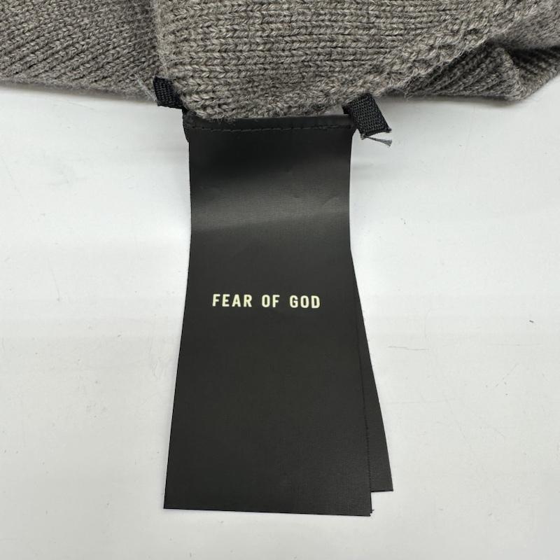 フィアーオブゴッド Fear of God ニット、セーター 長袖 Eternal Merino Knit Crewneck バージン ウール クルー ネック ニット XL 灰 / グレー / gray X ベージュ / ベージュ / beige メンズ USED 古着 中古 50134301