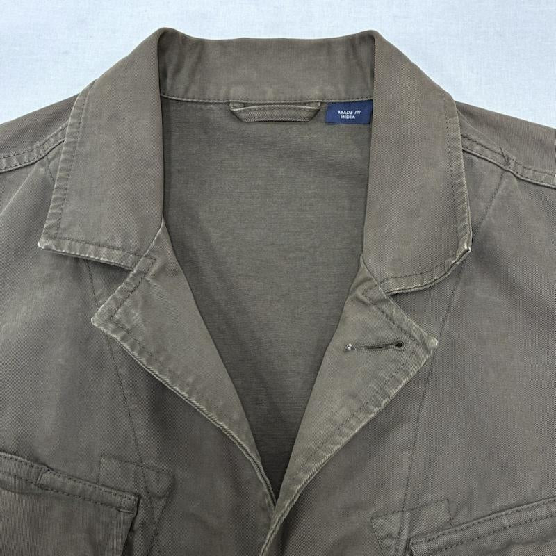 ウールリッチ WOOLRICH ジャケット、上着 ジャンパー、ブルゾン JOHN RICH & BROS ミリタリー サファリ ファティーグ ジャケット 製品洗い ウォッシュ加工 S ダメージ加工 カーキ / カーキ / khaki メンズ USED 古着 中古 50134381