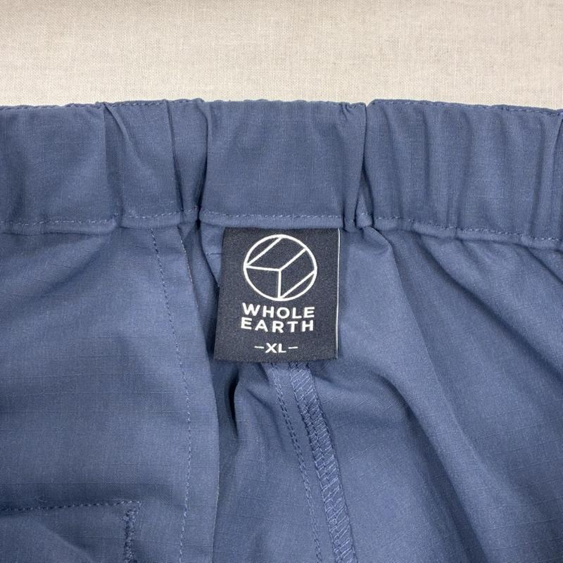 ホールアース Whole Earth ボトムス ボトムス ナイロン カーゴパンツ 裾絞り WE2SDZ39 アウトドア XL ワンポイント X ロゴ、文字 X 刺繍 青 / ブルー / blue メンズ USED 古着 中古 50134384