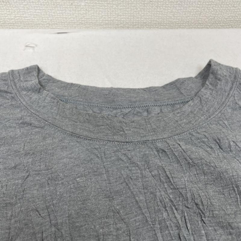グラウンドワイ Ground Y Tシャツ 半袖 半袖 Tシャツ チュニック丈 クルーネック シャツ カットソー シワ加工 ロング丈 GW-T10-901 1 無地 灰 / グレー / gray メンズ USED 古着 中古 50134400