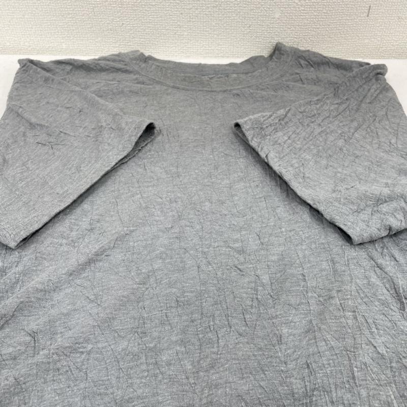 グラウンドワイ Ground Y Tシャツ 半袖 半袖 Tシャツ チュニック丈 クルーネック シャツ カットソー シワ加工 ロング丈 GW-T10-901 1 無地 灰 / グレー / gray メンズ USED 古着 中古 50134400