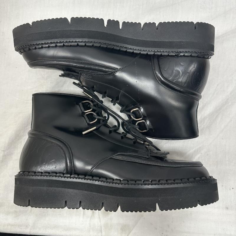 アベイシングエイプ A BATHING APE ブーツ 一般 BBK BO FTCBB1M F BAPE BLACK × FOOT THE COACHER レザー ブーツ US：7 黒 / ブラック / black メンズ USED 古着 中古 50134415