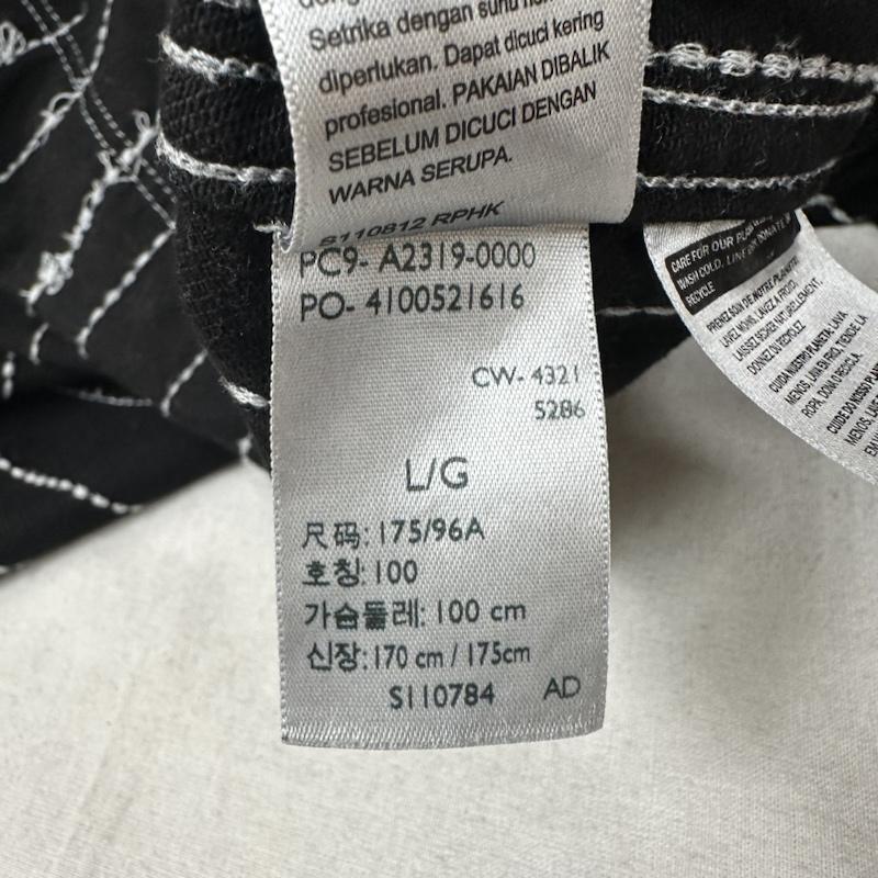 デニムティアーズ DENIM TEARS シャツ、ブラウス 長袖 Levis ストライプ ステッチ スナップボタン パッチワーク ウエスタン シャツ L 黒 / ブラック / black メンズ USED 古着 中古 50134446