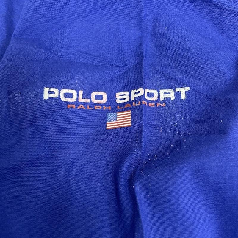 ポロスポーツラルフローレン POLOSPORT シャツ、ブラウス 半袖 90s ポロスポ 半袖 シャツ ブラウス 胸ポケット ボタン ロゴ プリント L ロゴ、文字 X プリント 青 / ブルー / blue メンズ USED 古着 中古 50134451