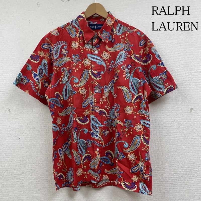 ラルフローレン RALPHLAUREN シャツ、ブラウス 半袖 Vintage OLD 90s ペイズリー アロハ シャツ 半袖 ボタンダウン L プリント X 総柄 X ペイズリー 赤 / レッド / red X マルチカラー / マルチカラー / multicolor メンズ USED 古着 中古 50134453
