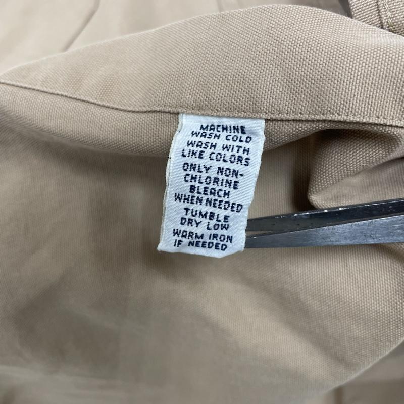 ポロバイラルフローレン Polo by RALPH LAUREN シャツ、ブラウス 長袖 90s シルク 34％ コットン 66％ 長袖 シャツ ブラウス 胸ポケット ボタン XL 無地 ベージュ / ベージュ / beige メンズ USED 古着 中古 50134455