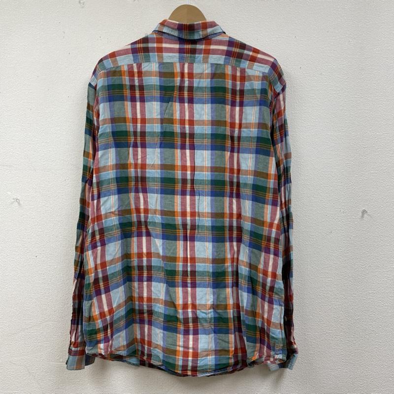 ポロバイラルフローレン Polo by RALPH LAUREN シャツ、ブラウス 長袖 90s 長袖 シルク 39% リネン 61% チェック マルチカラー シャツ ボタン XL チェック マルチカラー / マルチカラー / multicolor メンズ USED 古着 中古 50134457
