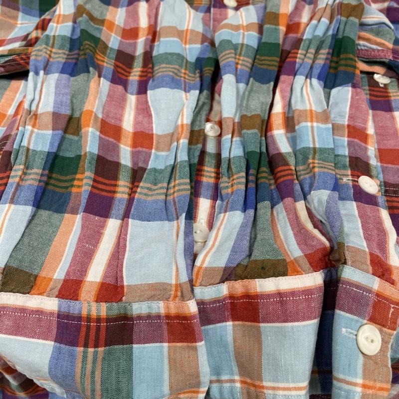 ポロバイラルフローレン Polo by RALPH LAUREN シャツ、ブラウス 長袖 90s 長袖 シルク 39% リネン 61% チェック マルチカラー シャツ ボタン XL チェック マルチカラー / マルチカラー / multicolor メンズ USED 古着 中古 50134457