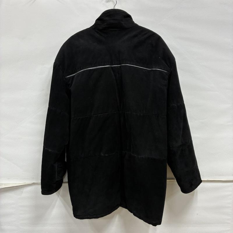 ヴィンテージ VINTAGE ジャケット、上着 レザージャケット VIA NUOVA PELLE ピッグ スエード レザー パイピング 中綿 ジャケット 52 黒 / ブラック / black メンズ USED 古着 中古 50134469