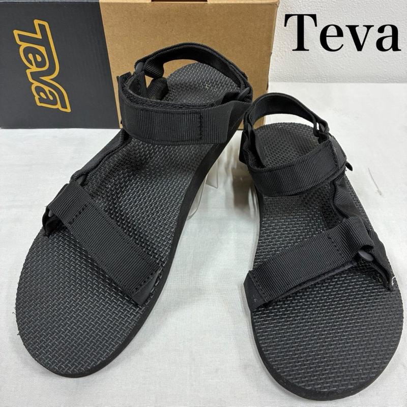 テバ Teva サンダル サンダル ORIGINAL UNIVERSAL URBAN オリジナル ユニバーサル アーバン ストラップ スポーツ サンダル 1004010 27.0cm ロゴ、文字 黒 / ブラック / black メンズ USED 古着 中古 50134549