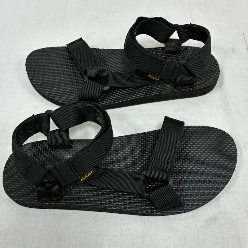 テバ Teva サンダル サンダル ORIGINAL UNIVERSAL URBAN オリジナル ユニバーサル アーバン ストラップ スポーツ サンダル 1004010 27.0cm ロゴ、文字 黒 / ブラック / black メンズ USED 古着 中古 50134549