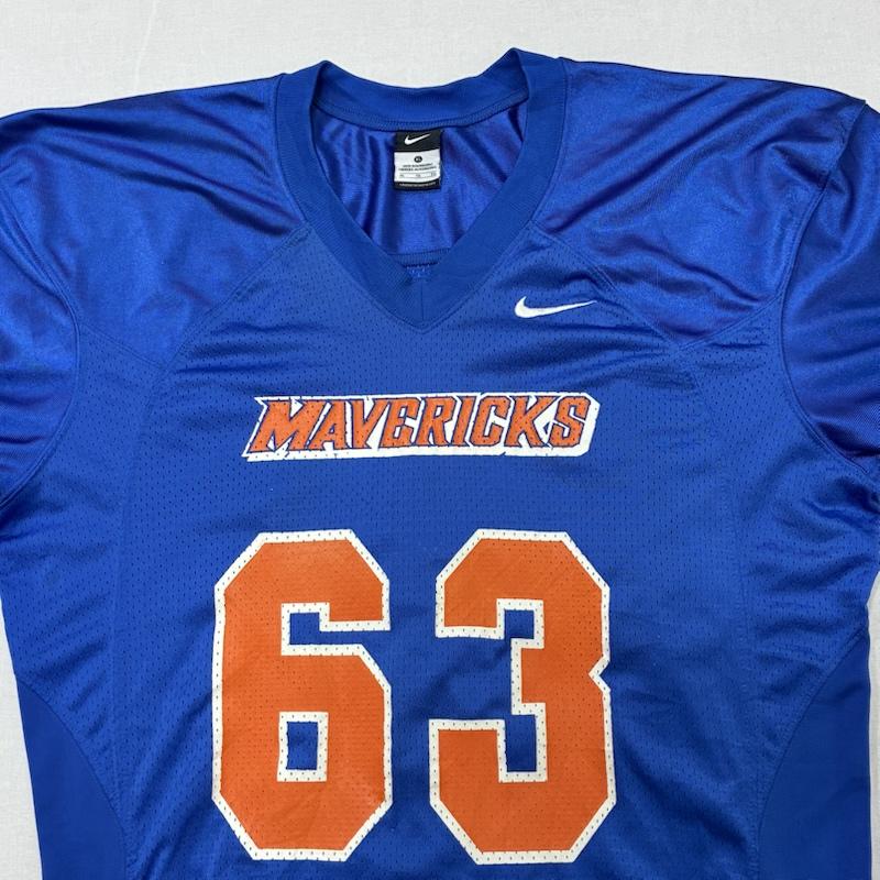 ナイキ NIKE Tシャツ 半袖 MAVERICKS ユニフォーム ゲームシャツ メッシュ ナンバリング XL ロゴ、文字 X プリント 青 / ブルー / blue X 橙 / オレンジ / orange X 白 / ホワイト / white メンズ USED 古着 中古 50134555