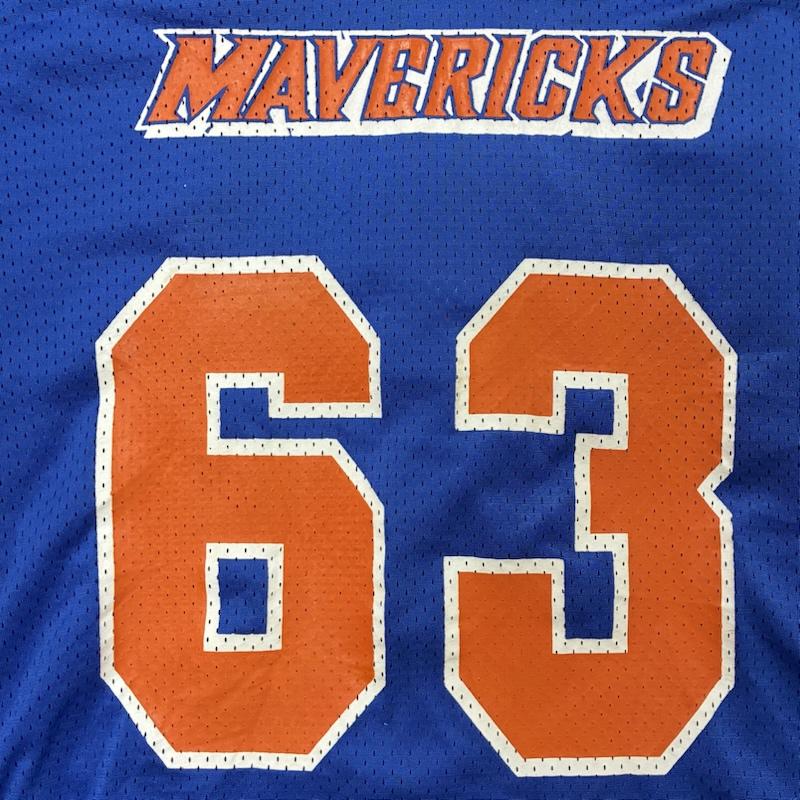 ナイキ NIKE Tシャツ 半袖 MAVERICKS ユニフォーム ゲームシャツ メッシュ ナンバリング XL ロゴ、文字 X プリント 青 / ブルー / blue X 橙 / オレンジ / orange X 白 / ホワイト / white メンズ USED 古着 中古 50134555