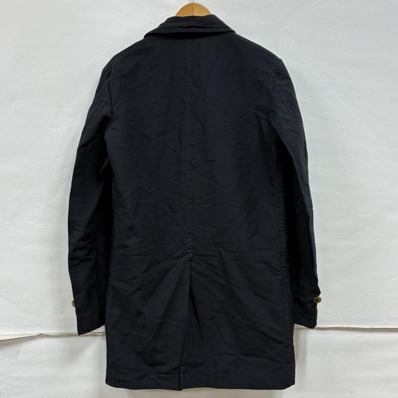 コムデギャルソンオムドゥ COMME des GARCONS HOMME DEUX コート コート一般 2015AW 製品染め エステル 後染め フライフロント ステンカラー コート DP-C001 M 紺 / ネイビー / navy メンズ USED 古着 中古 50134560