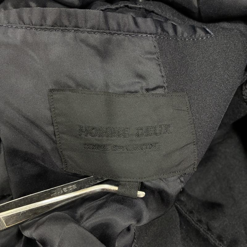 コムデギャルソンオムドゥ COMME des GARCONS HOMME DEUX コート コート一般 2015AW 製品染め エステル 後染め フライフロント ステンカラー コート DP-C001 M 紺 / ネイビー / navy メンズ USED 古着 中古 50134560