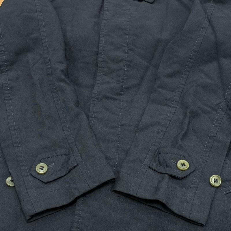 コムデギャルソンオムドゥ COMME des GARCONS HOMME DEUX コート コート一般 2015AW 製品染め エステル 後染め フライフロント ステンカラー コート DP-C001 M 紺 / ネイビー / navy メンズ USED 古着 中古 50134560