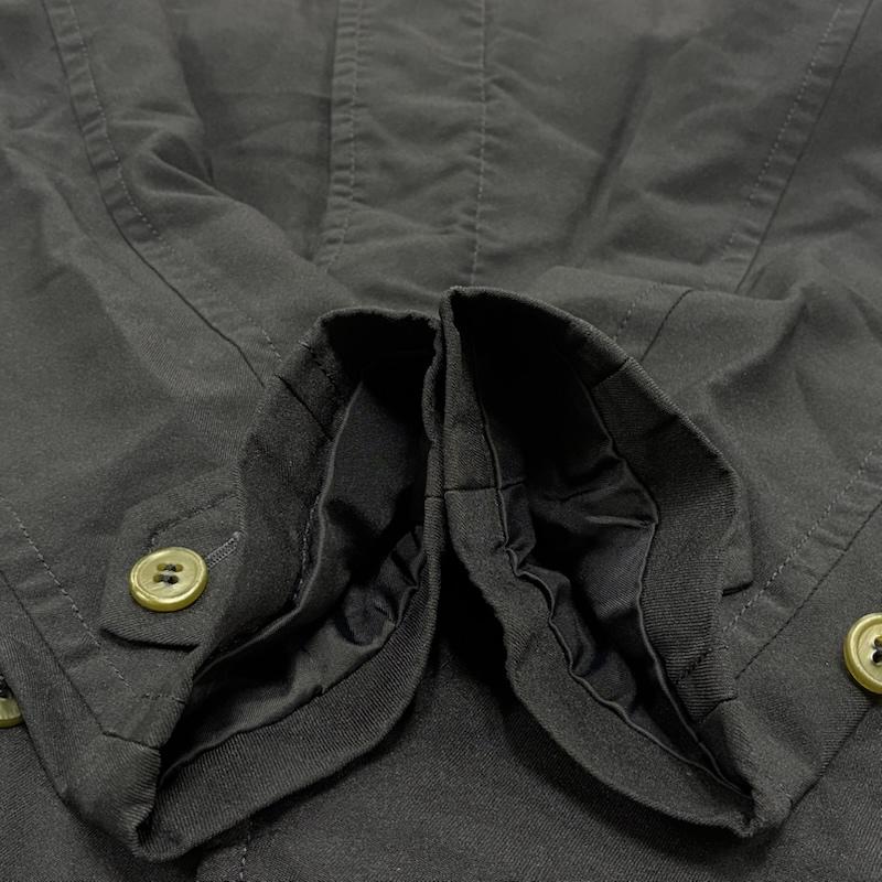 コムデギャルソンオムドゥ COMME des GARCONS HOMME DEUX コート コート一般 2015AW 製品染め エステル 後染め フライフロント ステンカラー コート DP-C001 M 紺 / ネイビー / navy メンズ USED 古着 中古 50134560