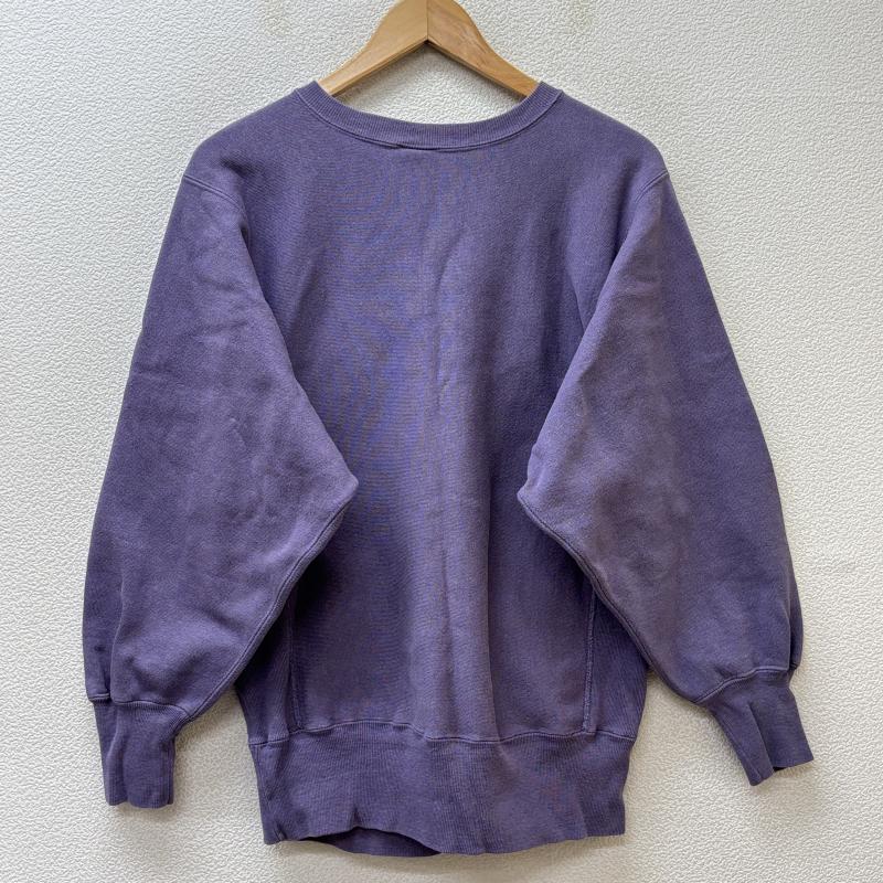 チャンピオン Champion トレーナー 長袖 90年代 ビンテージ USA製 リバースウィーブ ロゴ 刺繍 スウェット トレーナー 薄紫 ライトパープル M メンズ USED 古着 中古 50134563