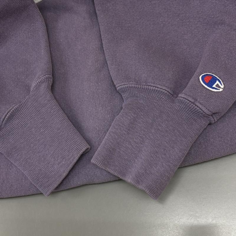 チャンピオン Champion トレーナー 長袖 90年代 ビンテージ USA製 リバースウィーブ ロゴ 刺繍 スウェット トレーナー 薄紫 ライトパープル M メンズ USED 古着 中古 50134563