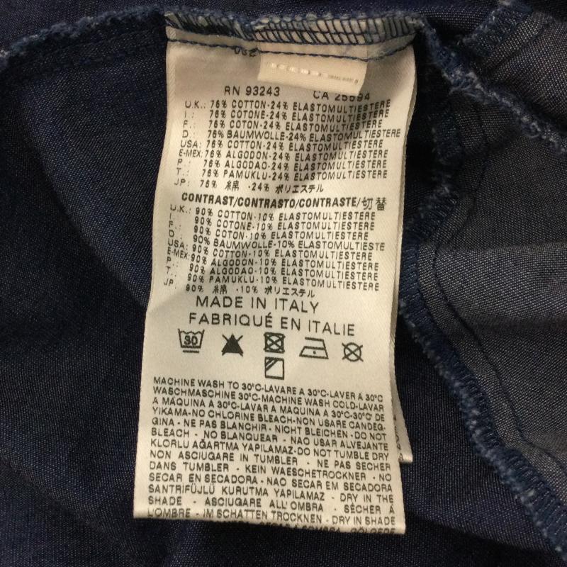 ディーゼル ブラック ゴールド DIESEL BLACK GOLD シャツ、ブラウス 長袖 Black Gold 長袖 シャツ デニム 切替シャツ S 青 / ブルー / blue メンズ USED 古着 中古 50134650