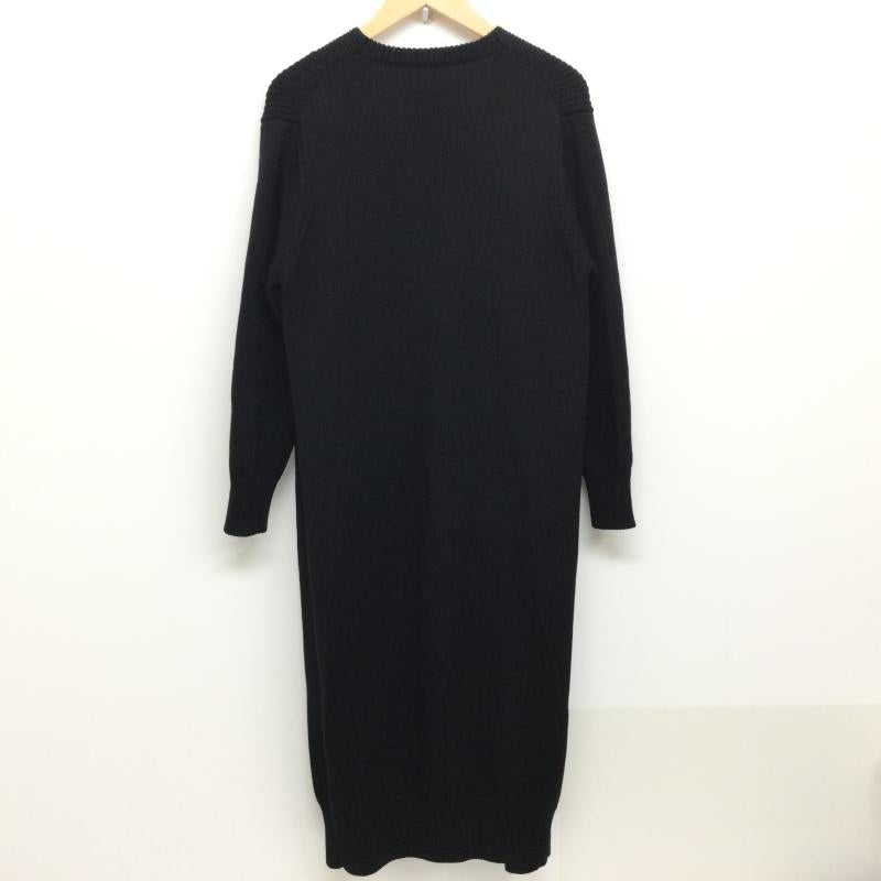 ハイク HYKE カーディガン 長袖 RIB LONG CARDIGAN ロングカーディガン 羊毛 1 黒 / ブラック / black レディース USED 古着 中古 50134651