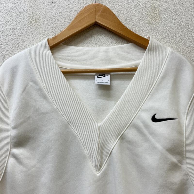 ナイキ NIKE ベスト ベスト DQ6760-133 スウォッシュ ロゴ Vネック オーバーサイズ プルオーバー スウェット ベスト 白 ホワイト L 白 / ホワイト / white レディース USED 古着 中古 50134671