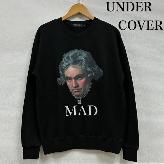 アンダーカバー UNDERCOVER トレーナー 長袖 MAD STORE ベートーヴェン クルーネック スウェット トレーナー S プリント 黒 / ブラック / black X マルチカラー / マルチカラー / multicolor メンズ USED 古着 中古 50134684