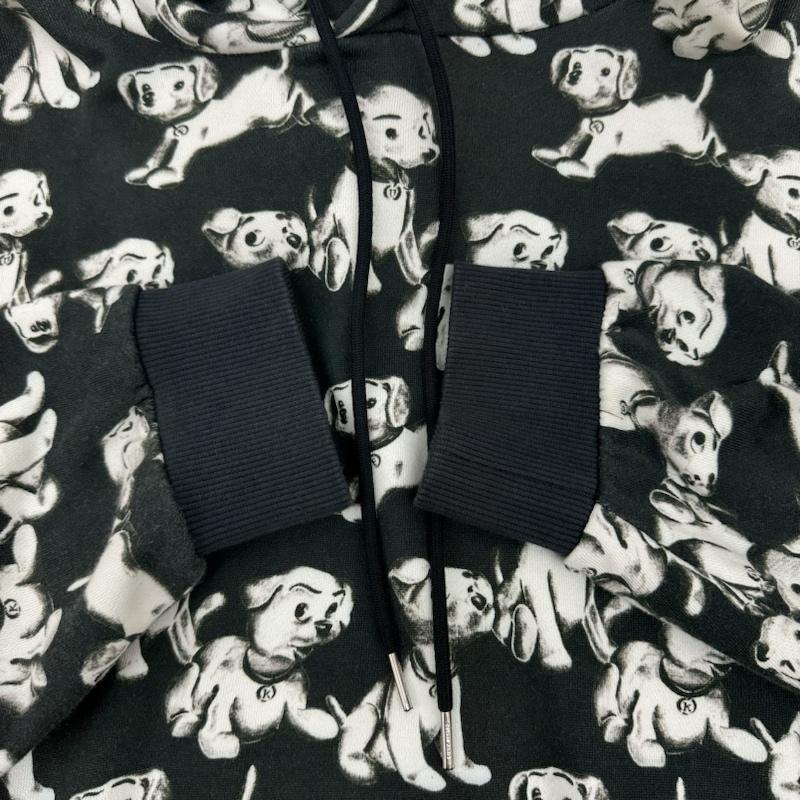 セリーヌ CELINE パーカー 長袖 22SS Amy Dorian Artist Print Hoodie エイミードリアン アーティスト プリント パーカー 2Y641427Q XS 黒 / ブラック / black X 白 / ホワイト / white メンズ USED 古着 中古 50134687
