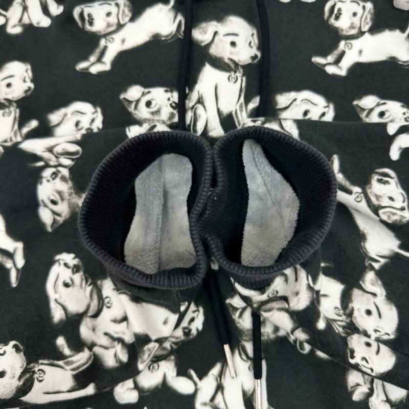 セリーヌ CELINE パーカー 長袖 22SS Amy Dorian Artist Print Hoodie エイミードリアン アーティスト プリント パーカー 2Y641427Q XS 黒 / ブラック / black X 白 / ホワイト / white メンズ USED 古着 中古 50134687
