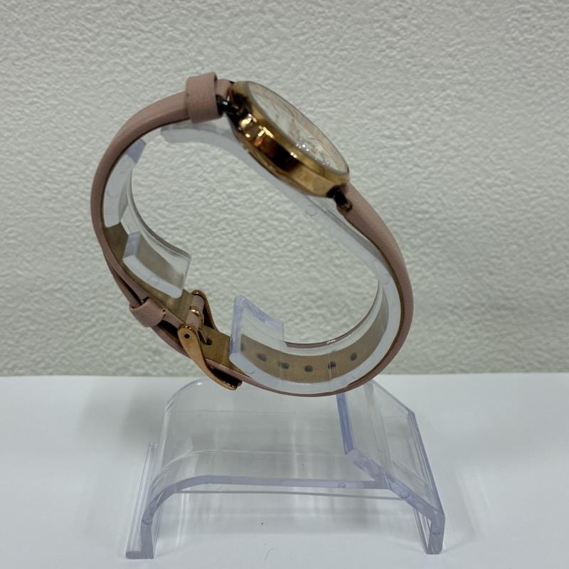 マイケルコース MICHAEL KORS 腕時計 アナログ（クォーツ式） MK-2735 レザーベルト アナログ クォーツ 腕時計 ローズゴールド クリスタル - 桃 / ピンク / pink レディース USED 古着 中古 50134700
