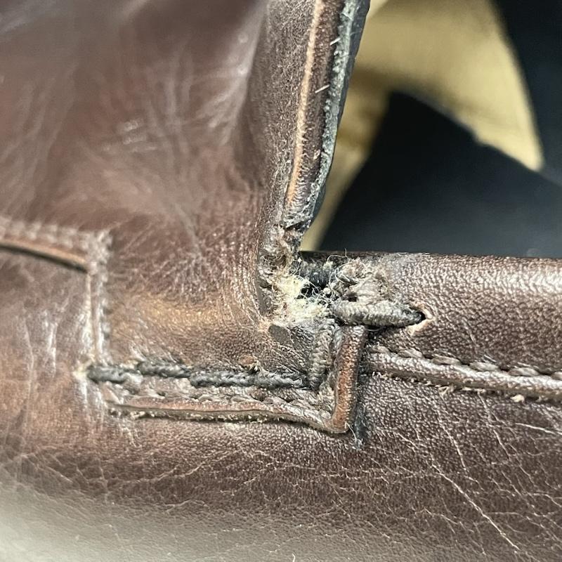 バーバリー BURBERRY 革靴 革靴 112354 BU1518 ダークブラウン レザー スリッポン 24.0cm ダークブラウン / ダークブラウン / メンズ USED 古着 中古 50134706