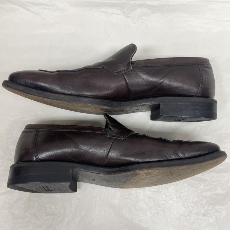 バーバリー BURBERRY 革靴 革靴 112354 BU1518 ダークブラウン レザー スリッポン 24.0cm ダークブラウン / ダークブラウン / メンズ USED 古着 中古 50134706