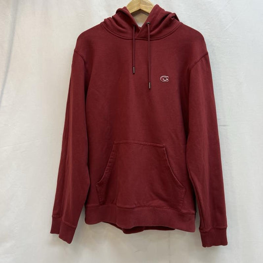 コーチ COACH パーカー 長袖 ロゴ スウェット パーカー M えんじ / ワインレッド / dark red メンズ USED 古着 中古 50134749