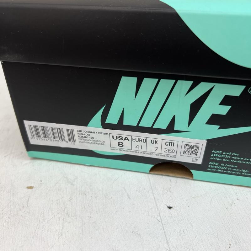 ナイキ NIKE スニーカー スニーカー AIR JORDAN 1 RETRO HIGH OG  GREEN GLOW  DZ5485-130 エアジョーダン 26.0cm メンズ USED 古着 中古 50134770