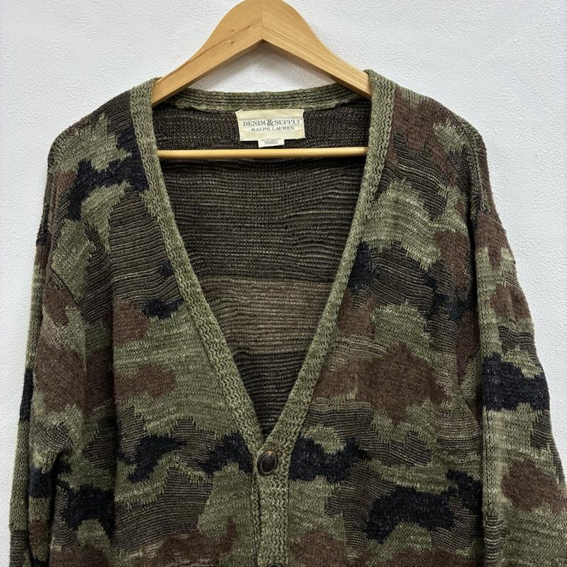 ラルフローレン RALPHLAUREN カーディガン 長袖 DENIM&SUPPLY コットン ニット Vネック カーディガン カモフラ S カモフラージュ柄・迷彩 マルチカラー / マルチカラー / multicolor メンズ USED 古着 中古 50134777