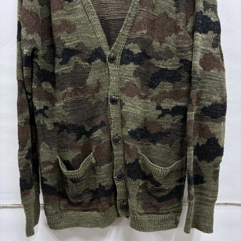 ラルフローレン RALPHLAUREN カーディガン 長袖 DENIM&SUPPLY コットン ニット Vネック カーディガン カモフラ S カモフラージュ柄・迷彩 マルチカラー / マルチカラー / multicolor メンズ USED 古着 中古 50134777