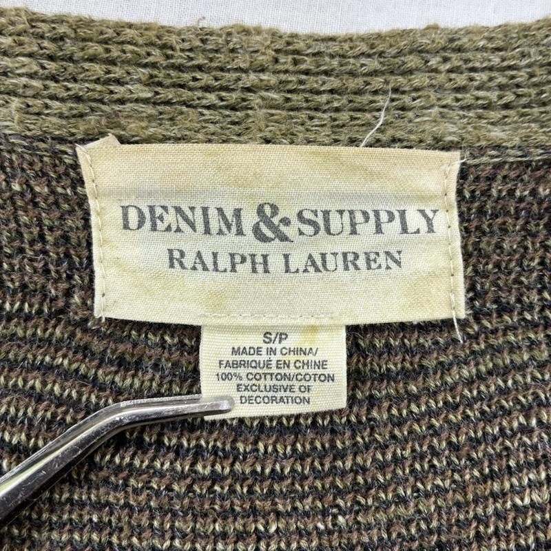 ラルフローレン RALPHLAUREN カーディガン 長袖 DENIM&SUPPLY コットン ニット Vネック カーディガン カモフラ S カモフラージュ柄・迷彩 マルチカラー / マルチカラー / multicolor メンズ USED 古着 中古 50134777