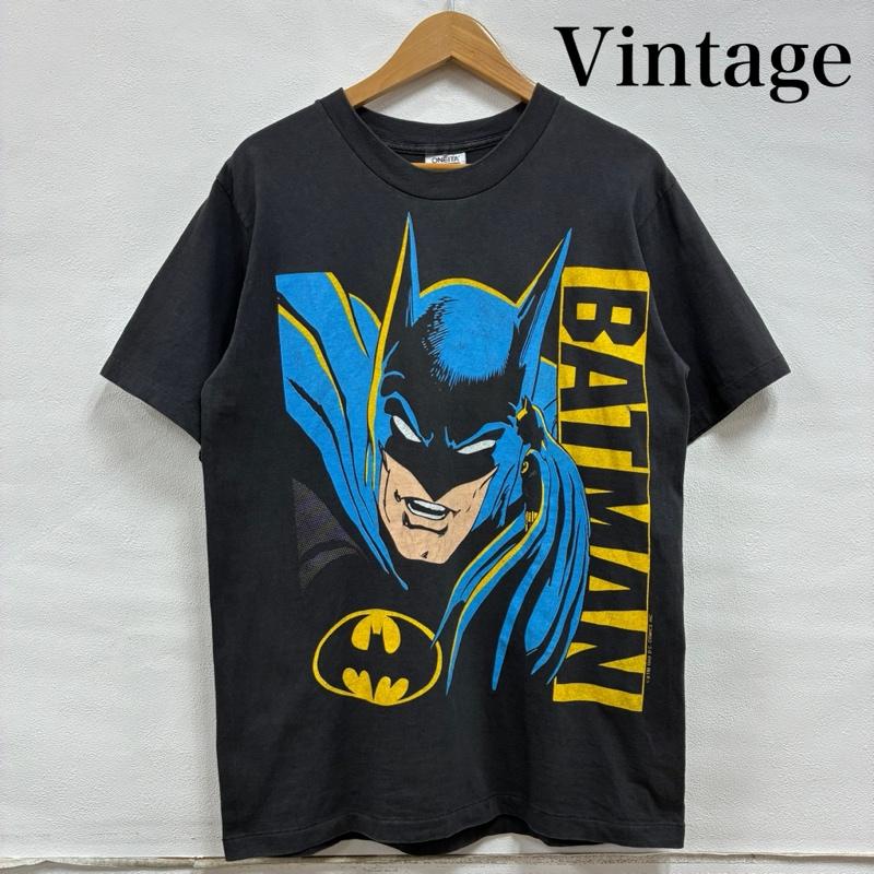 ヴィンテージ VINTAGE Tシャツ 半袖 BATMAN バットマン 80 s 1988 USA製 ONEITA シングルステッチ Tシャツ L ロゴ、文字 X キャラクター X プリント チャコールグレー / チャコールグレー / メンズ USED 古着 中古 50134779