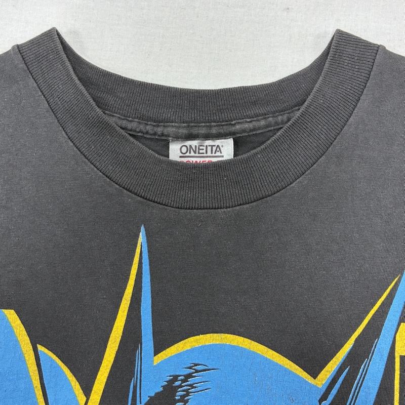 ヴィンテージ VINTAGE Tシャツ 半袖 BATMAN バットマン 80 s 1988 USA製 ONEITA シングルステッチ Tシャツ L ロゴ、文字 X キャラクター X プリント チャコールグレー / チャコールグレー / メンズ USED 古着 中古 50134779