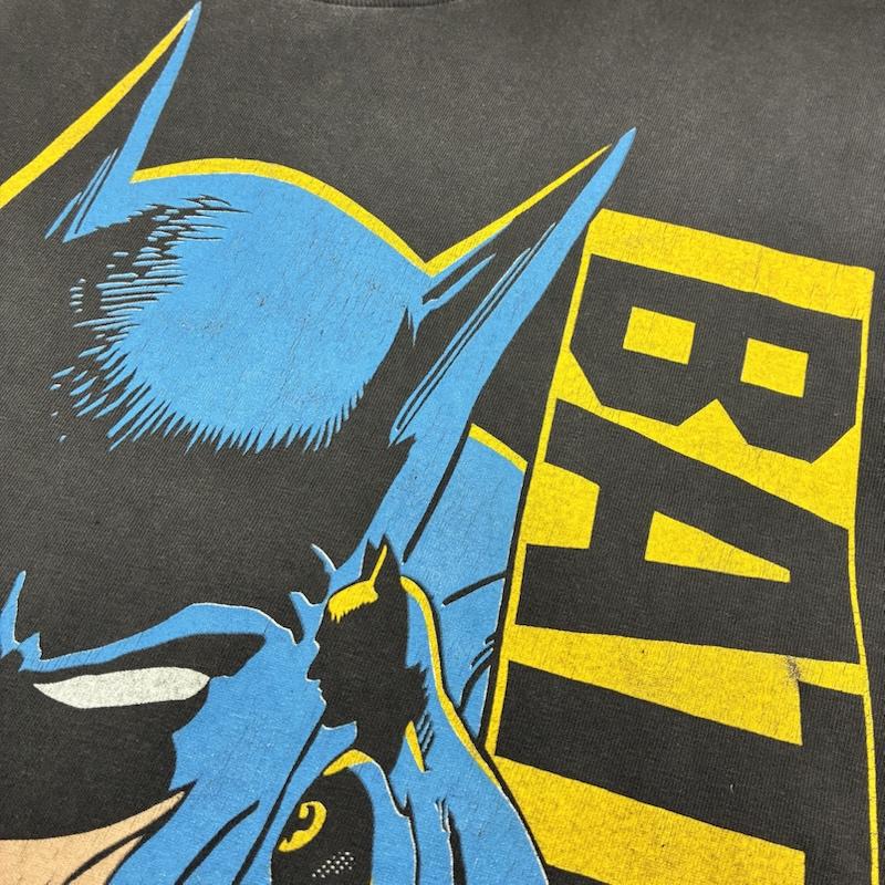 ヴィンテージ VINTAGE Tシャツ 半袖 BATMAN バットマン 80 s 1988 USA製 ONEITA シングルステッチ Tシャツ L ロゴ、文字 X キャラクター X プリント チャコールグレー / チャコールグレー / メンズ USED 古着 中古 50134779