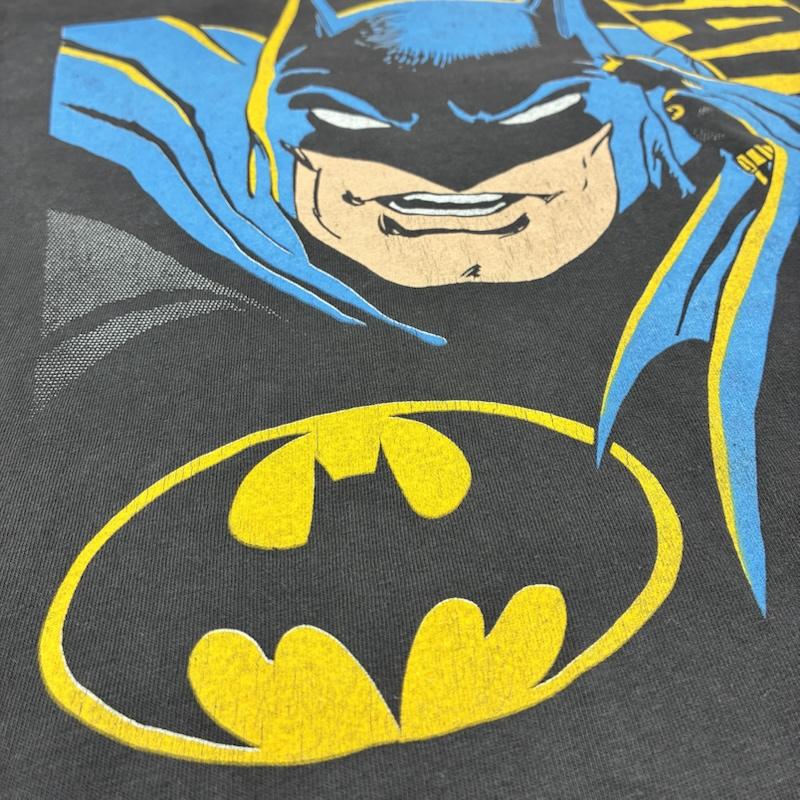 ヴィンテージ VINTAGE Tシャツ 半袖 BATMAN バットマン 80 s 1988 USA製 ONEITA シングルステッチ Tシャツ L ロゴ、文字 X キャラクター X プリント チャコールグレー / チャコールグレー / メンズ USED 古着 中古 50134779
