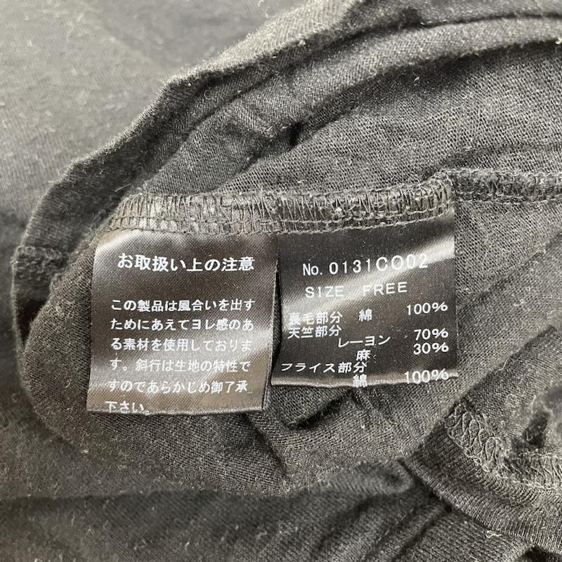 ヒステリックグラマー HYSTERIC GLAMOUR ワンピース ひざ丈スカート ワンピース カットソー 長袖 レイヤード リネン混 ヒスガール ロゴ FREE ロゴ、文字 X キャラクター X プリント 黒 / ブラック / black レディース USED 古着 中古 50134841