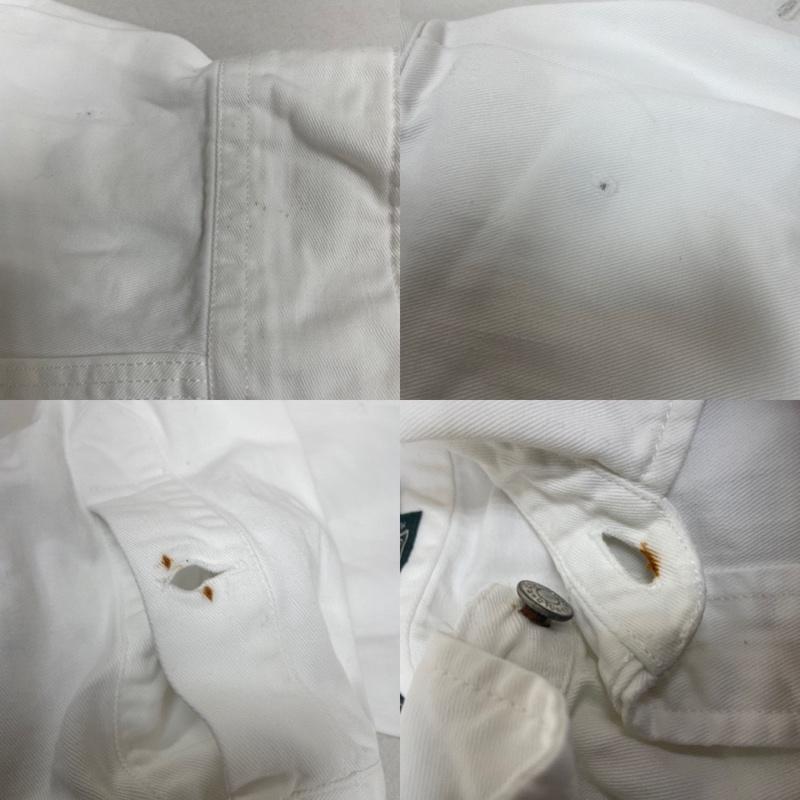 ラルフローレン RALPHLAUREN シャツ、ブラウス 長袖 80s 90s POLO COUNTRY ポロカン ホワイト デニム ワーク シャツ XL 無地 白 / ホワイト / white メンズ USED 古着 中古 50134872