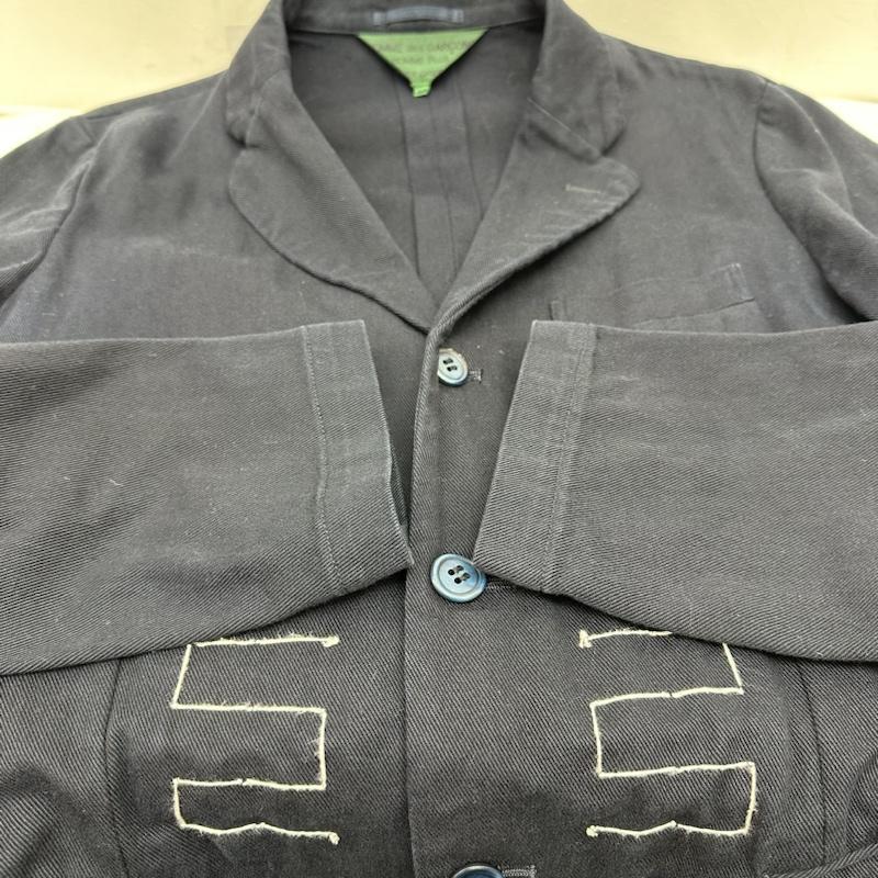 コム デ ギャルソン オム プリュス エバーグリーン COMME des GARCONS HOMME PLUS EVERGREEN ジャケット、上着 ジャケット、ブレザー 07SS デザイン テーラード ジャケット PS-J222 AD2006 M 紺 / ネイビー / navy メンズ USED 古着 中古 50134936