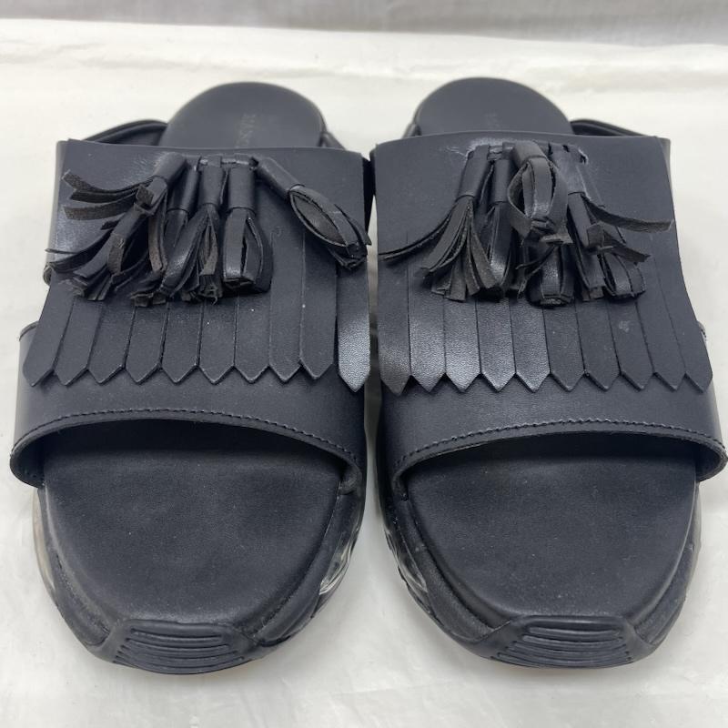 古着 USED サンダル サンダル MAISON NINE メゾン ナイン エアソール ブラック タッセル ベンサン - 黒 / ブラック / black メンズ USED 古着 中古 50134938