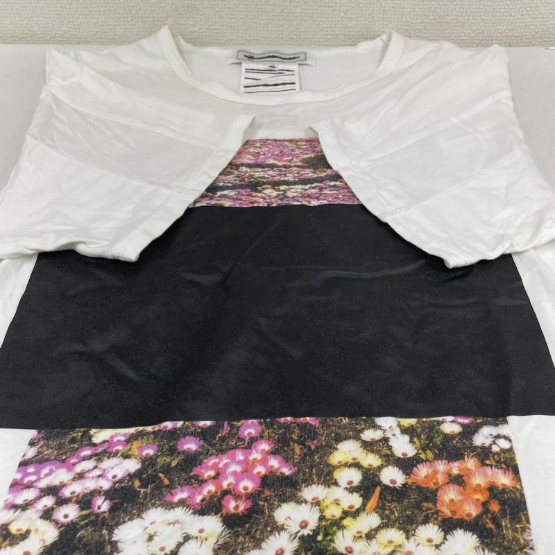 アンリアレイジ ANREALAGE Tシャツ 半袖 AR SILENCE PHOTO PRINT TEE 半袖 Tシャツ プリント 花柄 幾何学 デジタル カットソー - プリント X 花柄 X 幾何柄 X  白 / ホワイト / white メンズ USED 古着 中古 50135000