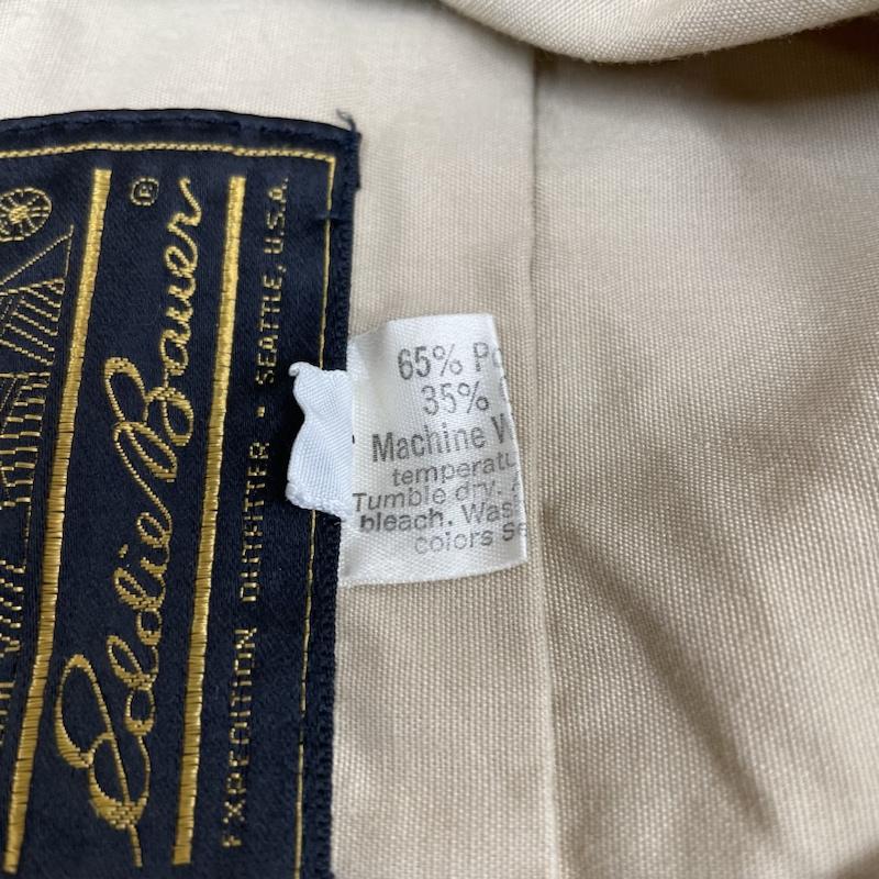 エディーバウアー Eddie Bauer シャツ、ブラウス 長袖 80s 珍品 マルチポケット エポレット シャツ ジャケット USA製 長袖 シャツ サファリジャケット XL 無地 ベージュ / ベージュ / beige メンズ USED 古着 中古 50135014