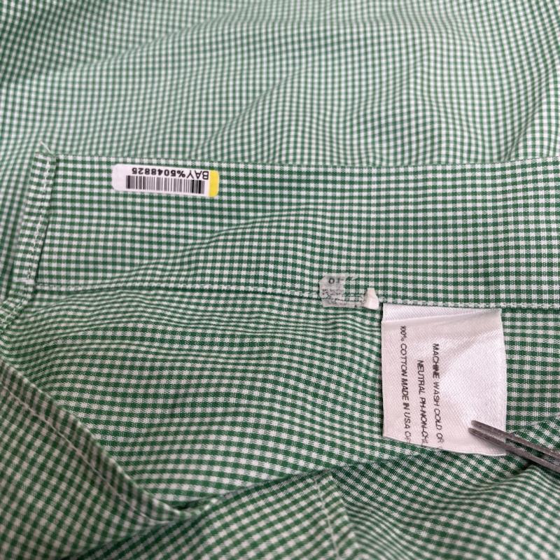 ブルックス ブラザーズ BROOKS BROTHERS シャツ、ブラウス 長袖 長袖 シャツ ブラウス Est.1818 ボタンダウン BD USA製 チェック XL チェック 緑 / グリーン / green メンズ USED 古着 中古 50135017