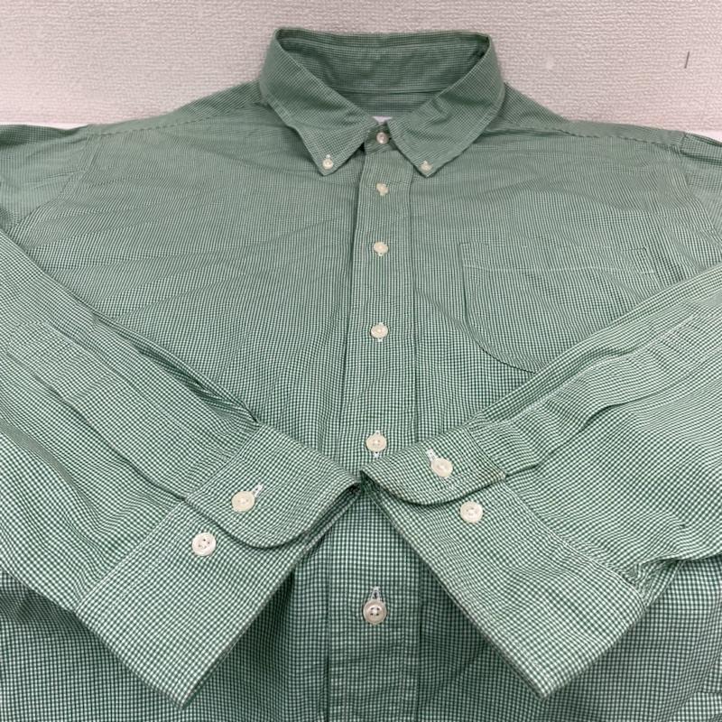 ブルックス ブラザーズ BROOKS BROTHERS シャツ、ブラウス 長袖 長袖 シャツ ブラウス Est.1818 ボタンダウン BD USA製 チェック XL チェック 緑 / グリーン / green メンズ USED 古着 中古 50135017